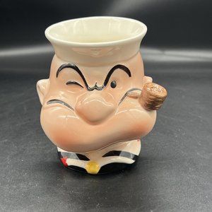 Vtg 1980 King Features Syndicate Popeye The Sailor Man Ceramic Coffee Mug / Cup